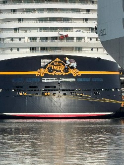 Image shows the stern of the Disney Fantasy
